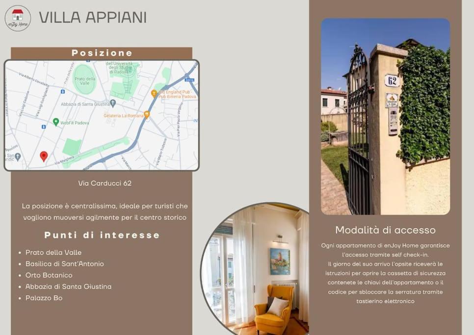 Enjoy Home - Villa Appiani, Prato Della Valle Πάδοβα Εξωτερικό φωτογραφία